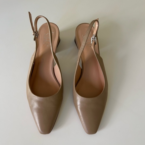 Franco Sarto Nude Slingback Heels - Picture 4 of 6